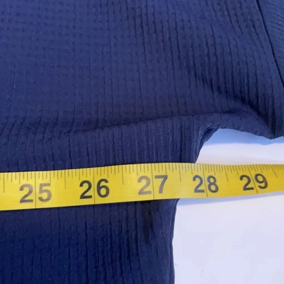 Club Monaco square neck top Navy Relaxed fit Textured Womens XS - Picture 5 of 10